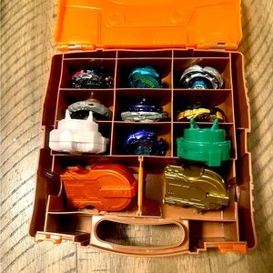 Collectors items! Beyblades and case